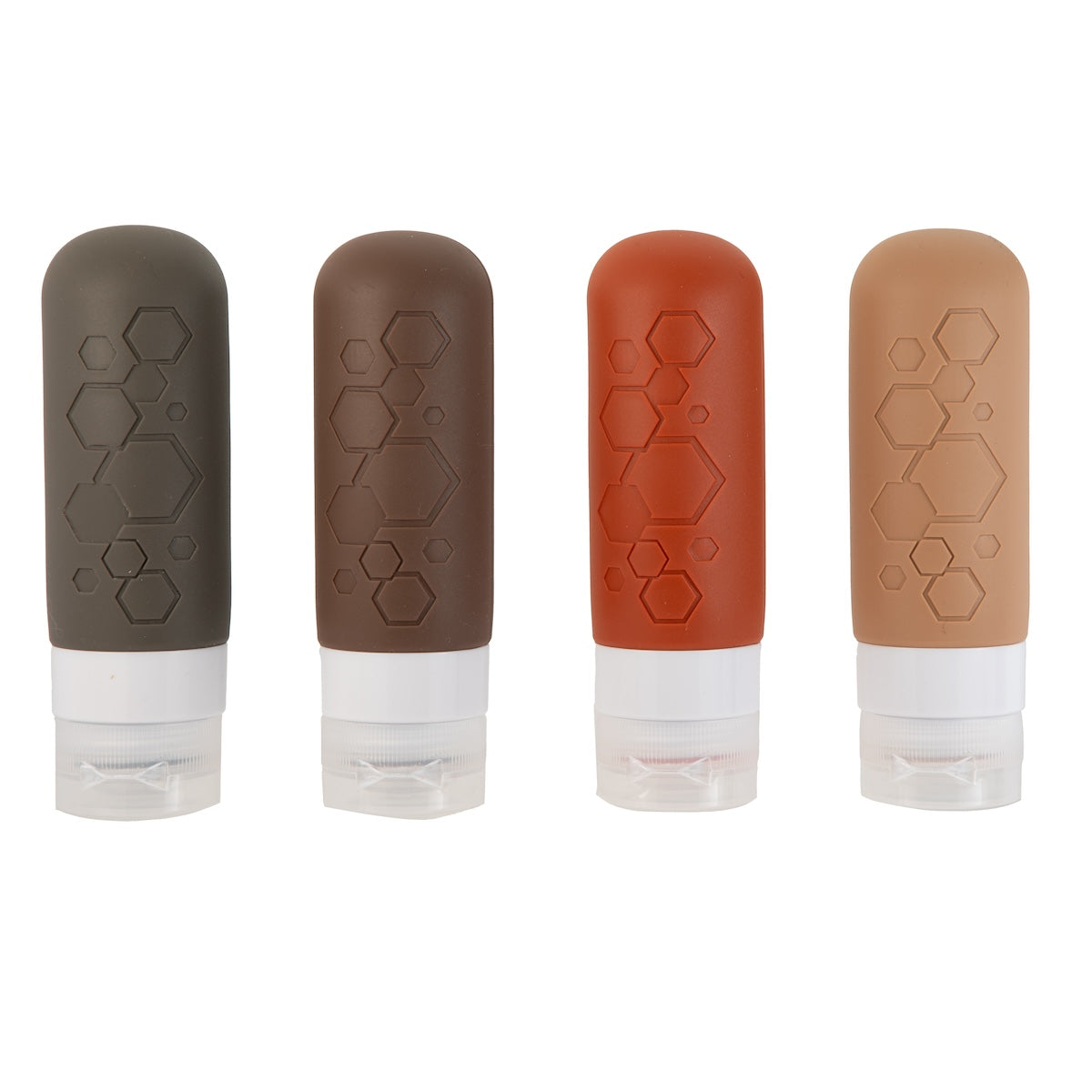 silicone travel bottles set 2